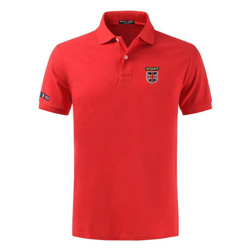 Polos 100% de algodón de alta calidad para hombre, camisas de talla grande XS-5XL de Color sólido, Polos de manga corta con solapa, novedad de