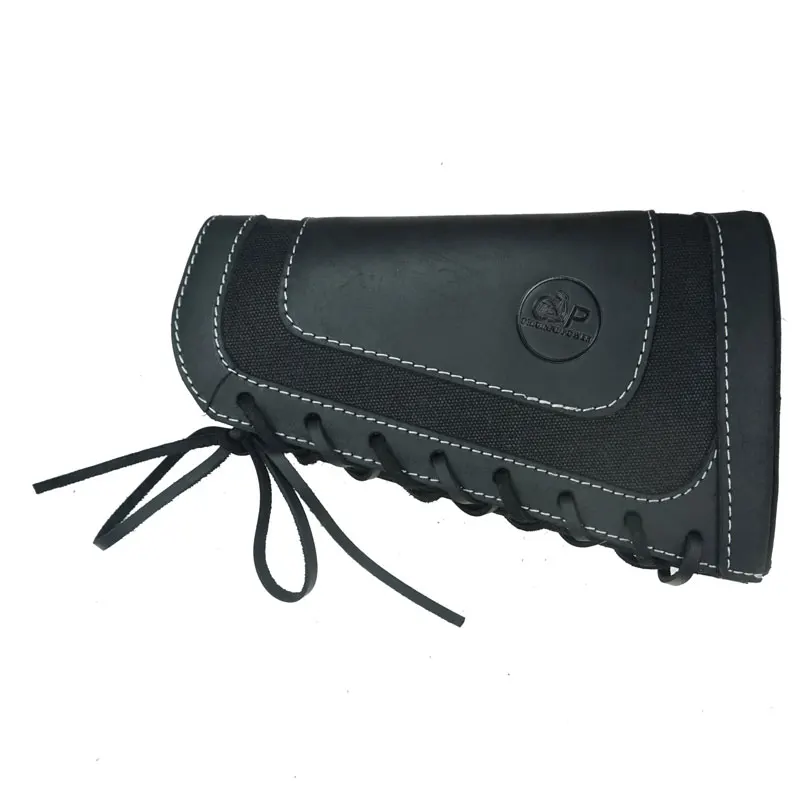 Leather Rifle Sling Shoulder Padding Tactical Strap And Shotgun Gun Buttstock Ammo Shell Holder For 5pcs 12 Gauge