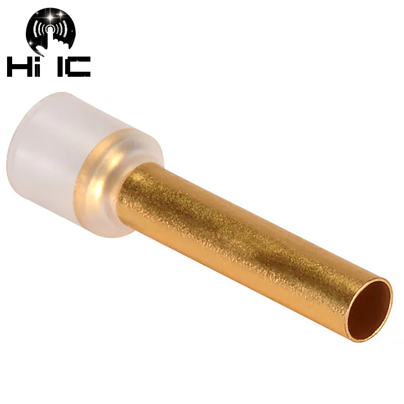 HiFi Audio Copper Cable End Sleeves With Insulation Wire Connector Naked Cable Ferrule Sleeve Tube Lug Cord End Crimp Terminal