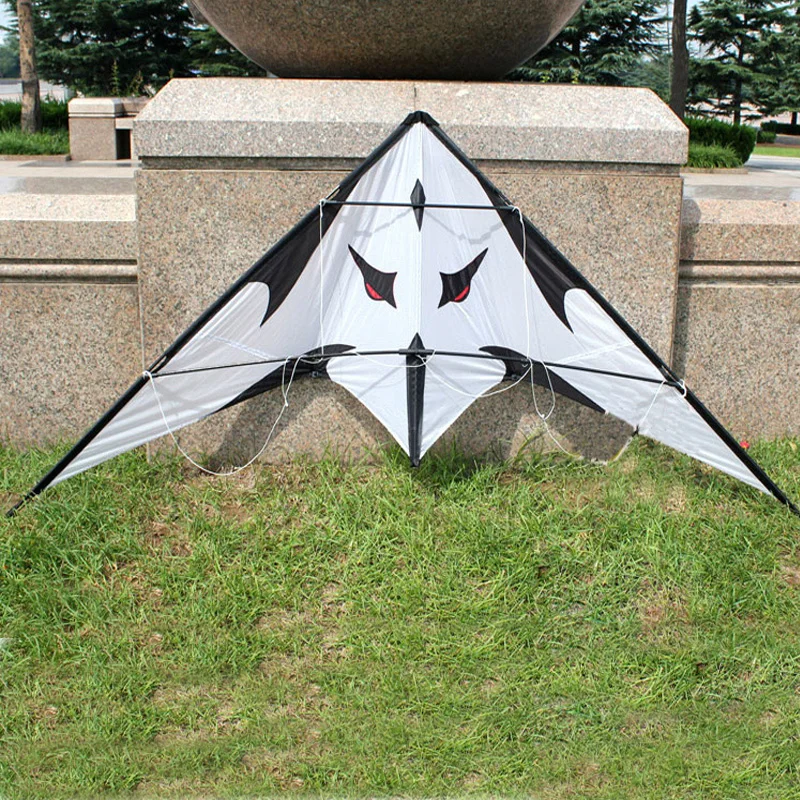 Cerf-volant Triangle avec poignée et ligne, sport de plein air amusant, nouveau, 72 pouces, double ligne