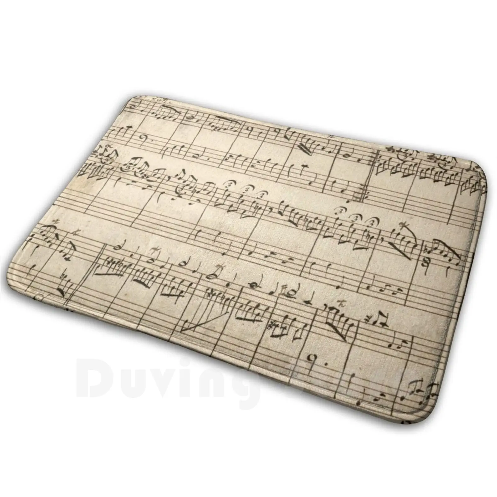 Vintage Sheet Music Neck Gaiter Musician Music Teacher Neck Gator Mat Rug Carpet Anti-Slip Floor Mats Bedroom Neck Gaiter Neck