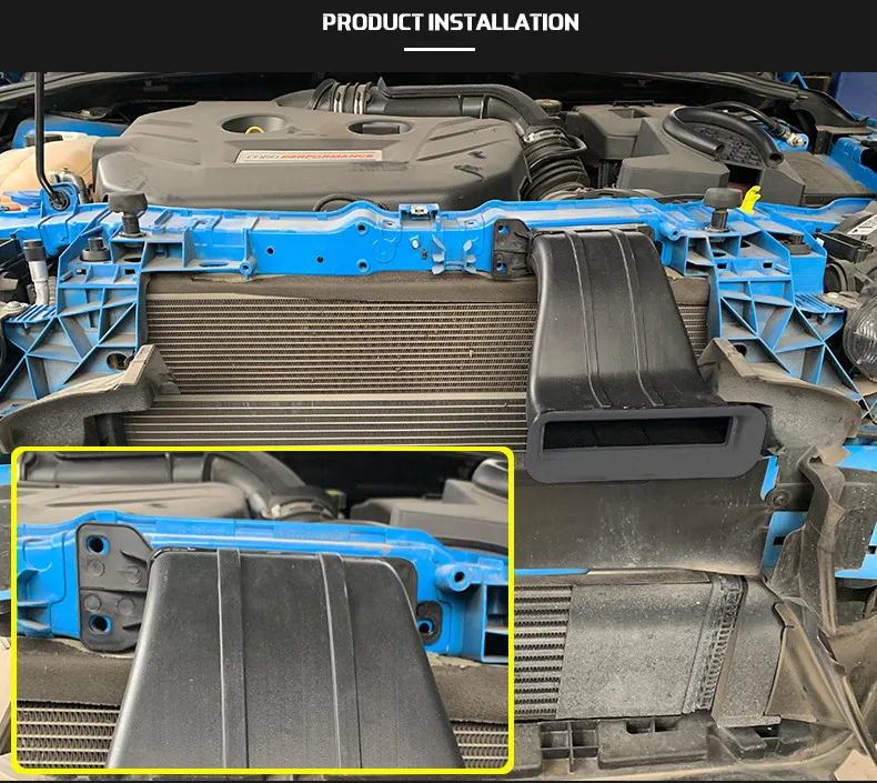 Matte Black 5D Air Intake ABS สําหรับ 2015-2018 Focus ST Ram MK3 4D ซีดาน