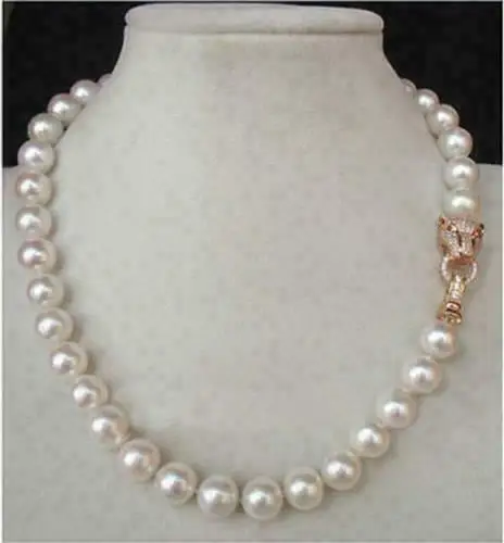 

20" 10-9MM AAA++ GENUINE WHITE AKOYA PEARL NECKLACE 20" beautiful clasp