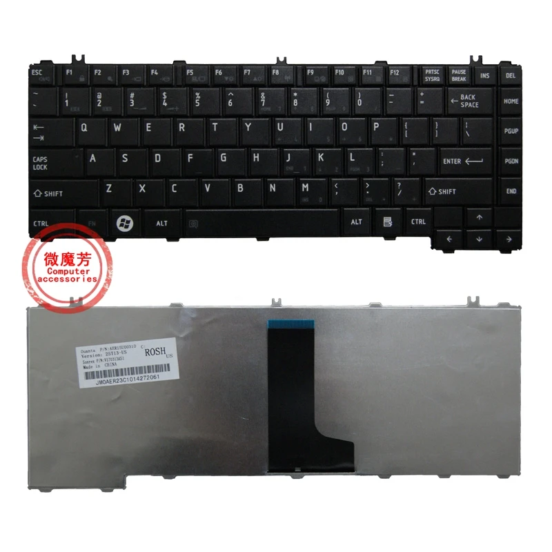 

США новая клавиатура для ноутбука Toshiba L630-K03B L630-08R L630-01S L630-06S L630-09S Английский Клавиатура ноутбука