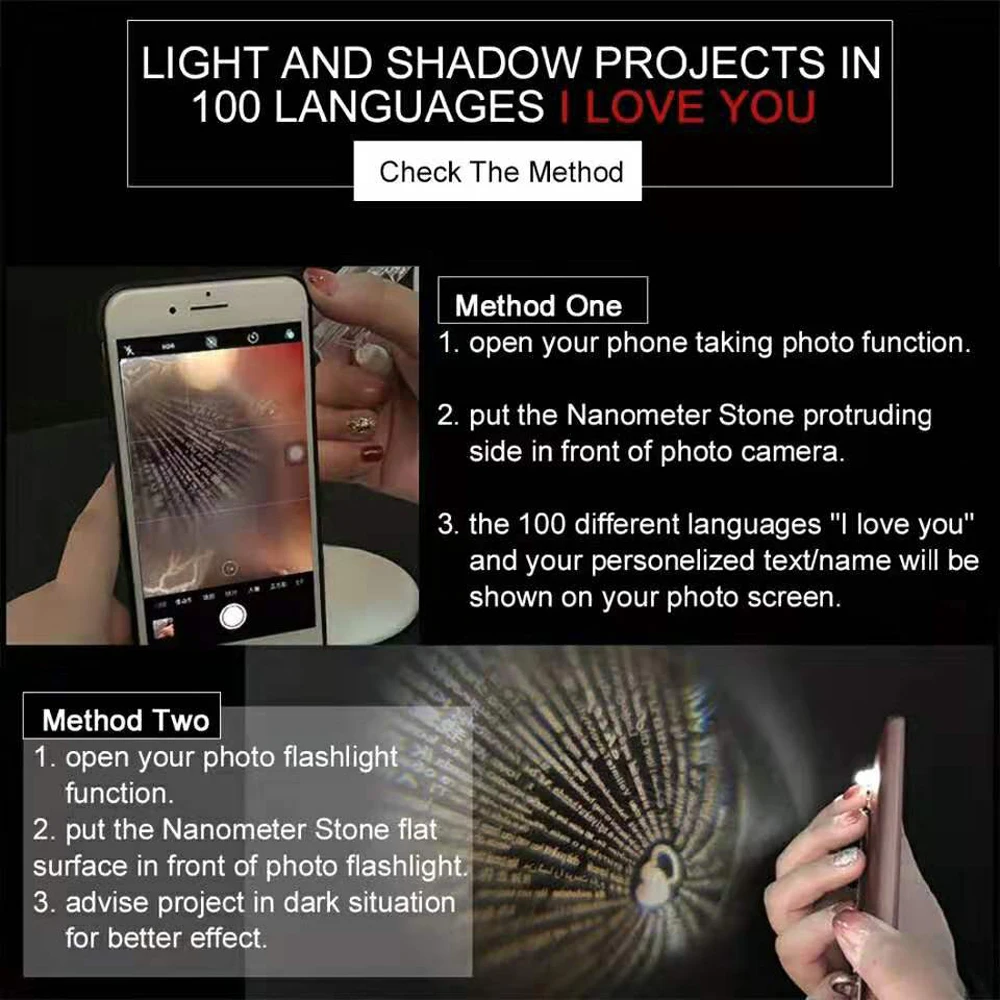 موضة مجوهرات على شكل قلب عاشق قلادة مع 100 لغة أحبك الفولاذ المقاوم للصدأ قلادة عيد الحب هدية القلائد للنساء #5