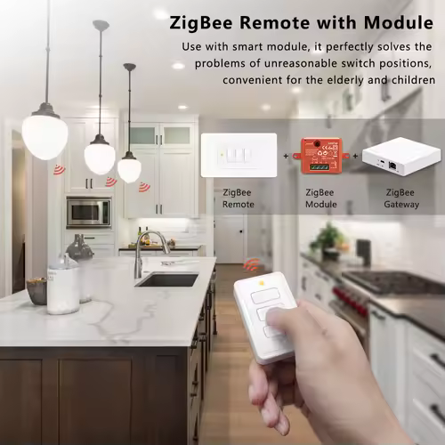 LoraTap ZigBee 3.0 Wireless 14 EU US Push Button Remote Tuya Scene Automation Control Switch Smart Life App Hub Need - Image 4