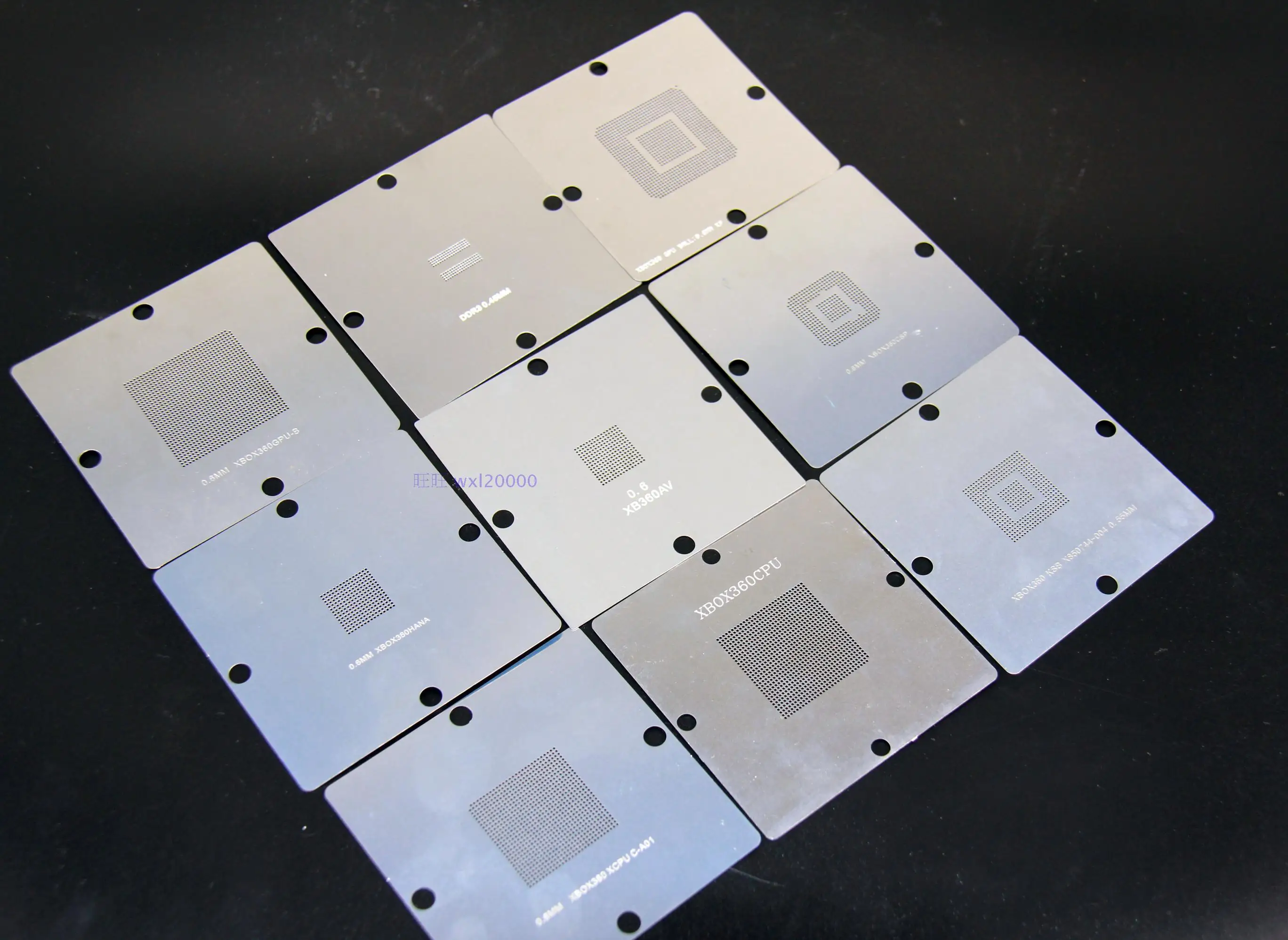 XBOX360 CPU GPU stencil 90MM BGA Reballing stazione 9 pz/lotto