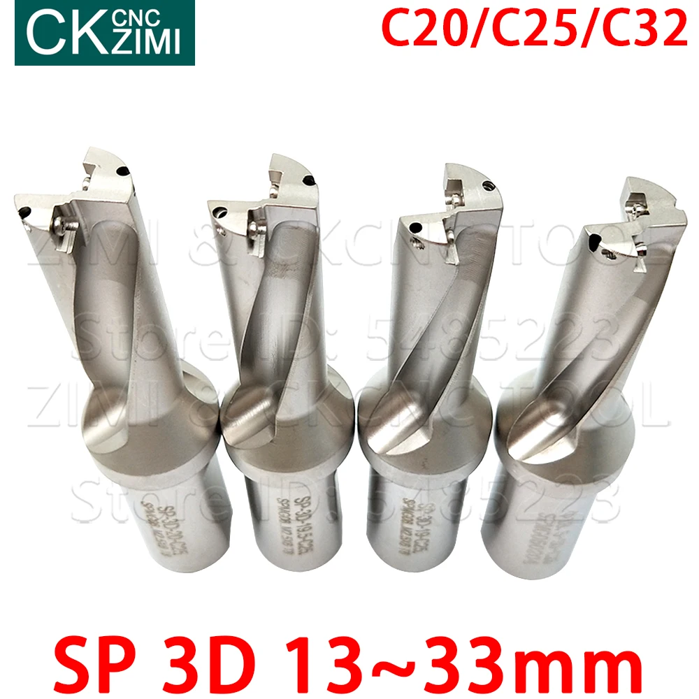 1PC 13-33mm 3D tiefe SP serie U bohrer schnelle bohrer Wende bit bohren Flacher Loch CNC maschinen Drehmaschinen für SPMG serie klinge