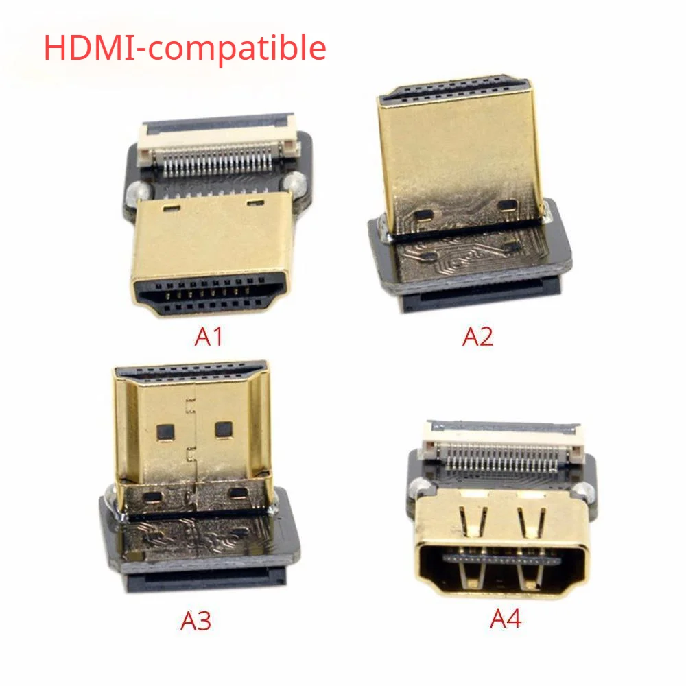 HOQO A3 Cabo FPV micro HDMI-kompatybilny elastyczne płaski kabel mini hdmi do hdmi ffc kobiet 20pin 0.5mm fpc do GoPro Raspberry Pi 4