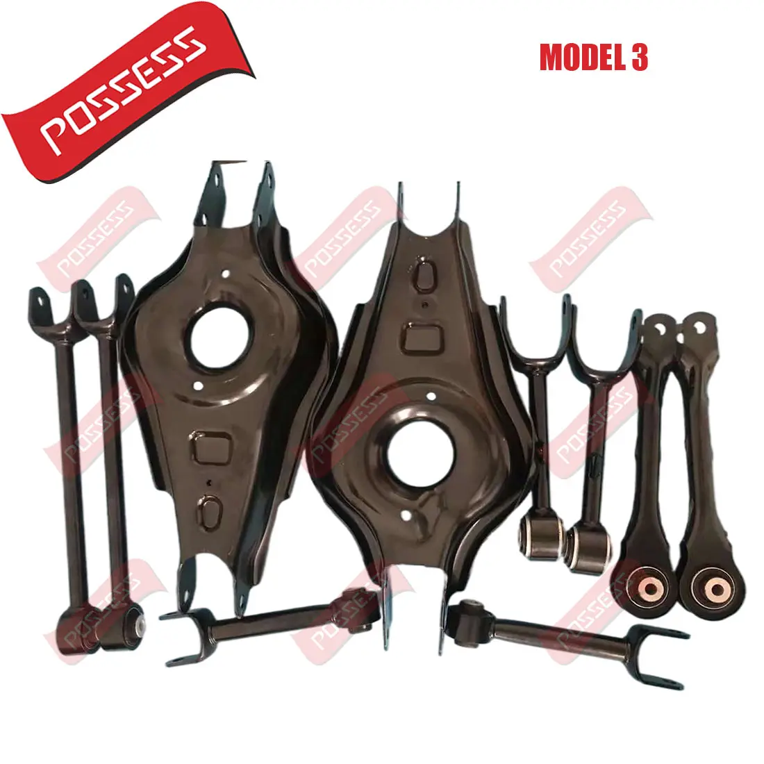 10 Pieces Rear Suspension Control Arm Kits For Tesla Model 3 5YJ3 2017-/ 1044451-00-F 1044444-00-A 1044451-00-F