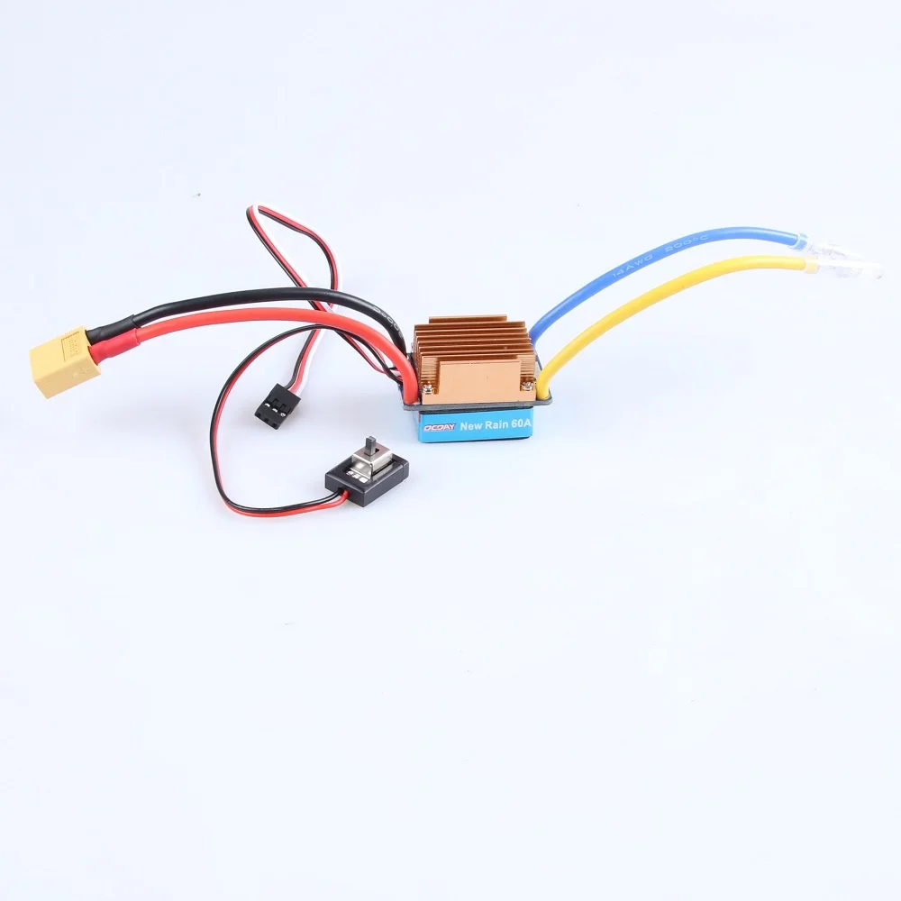 OCDAY 5-13V 320A Waterproof 3S 60A Brushed Motor ESC Electronic Speed Controller For 1/10 RC Car