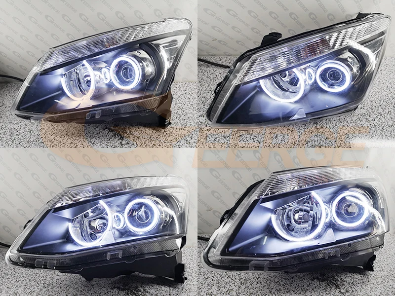 For Isuzu D-Max Dmax II 2012 2013 2014 2015 2016 Ultra Bright COB Led Angel Eyes Kit Halo Rings Day Light Car Accessories