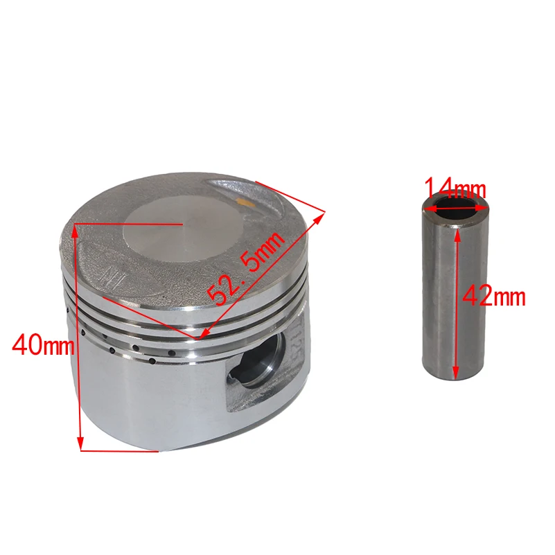 Motorcycle Parts LIFAN LF 110 125cc Engine Piston Kit 52.4mm Piston 13mm Pin Piston Ring Set Fit Dirt Pit Bike ATV Quads Go Kart view 3