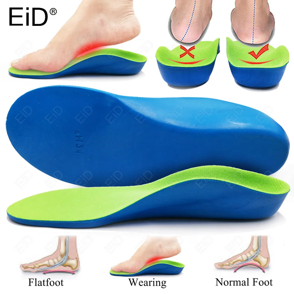 EiD Kids Children Orthopedic shoes insoles flat foot Arch Support Orthotics insoles Soles OX-Legs Correction Sport Shoes pads