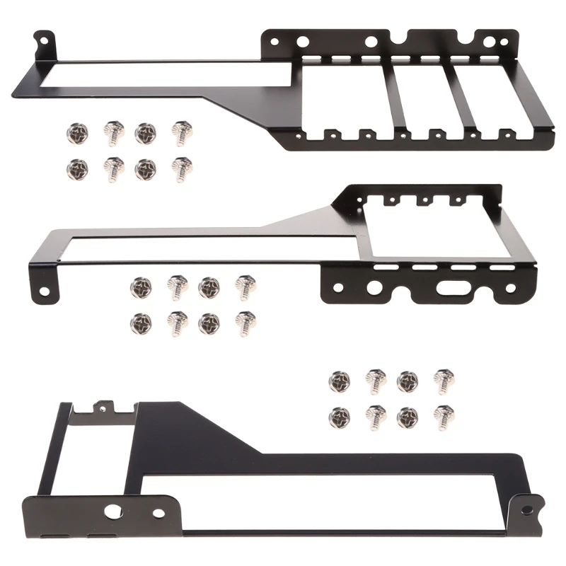 금속 그래픽 VGA 카드 브래킷 홀더 전면 변환기 컴퓨터 쿨러, 냉각 라디에이터 지원 2/4/7 구멍