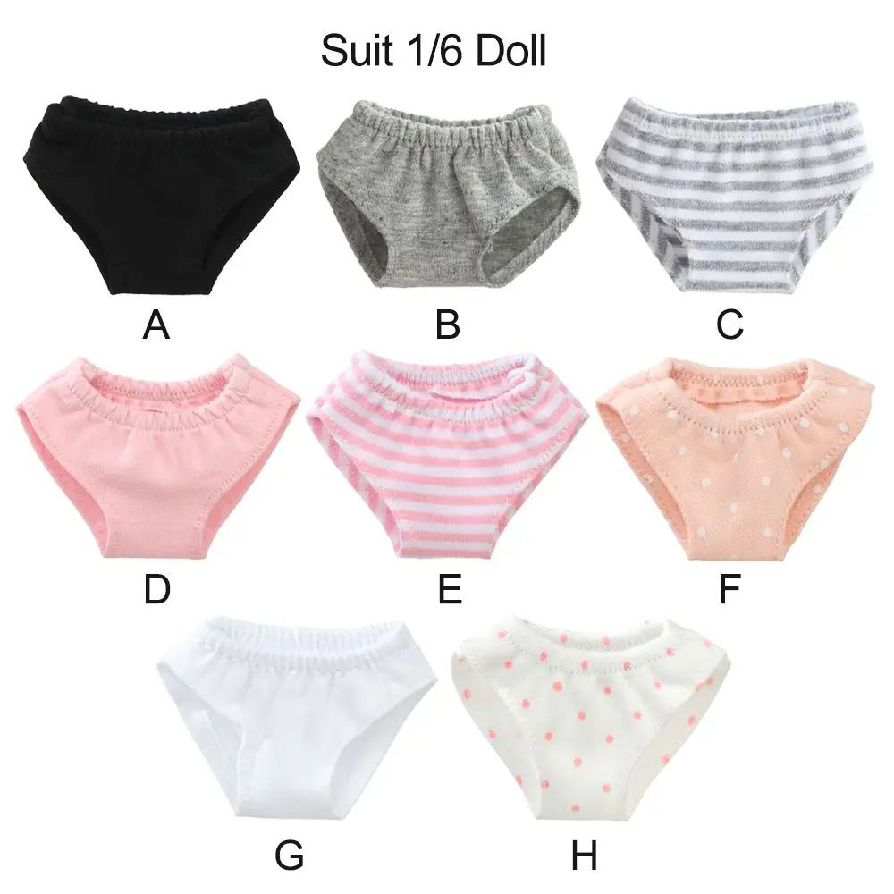 Multicolor Mini Doll Clothes Panty Underwear Doll Briefs Suitable for 1/6 1/4 Doll Kids Toys Doll Clothes Accessories