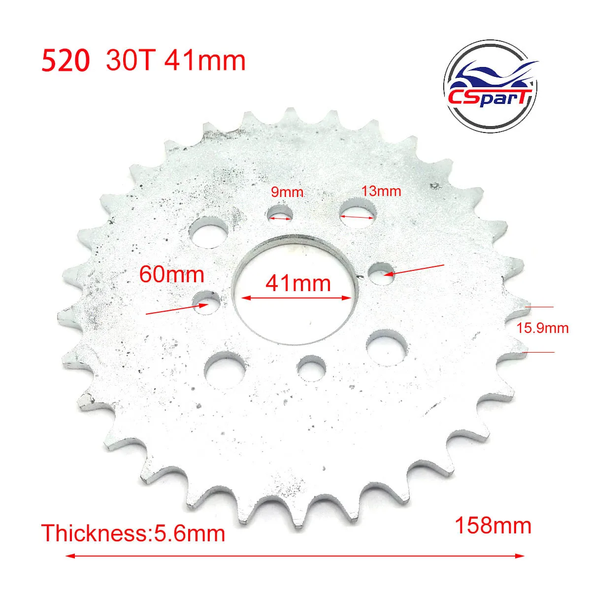 30 Tooth 520 41MM Sprocket BaShan Shineray Taotao 200CC 250CC 300CC ATV Quad Parts