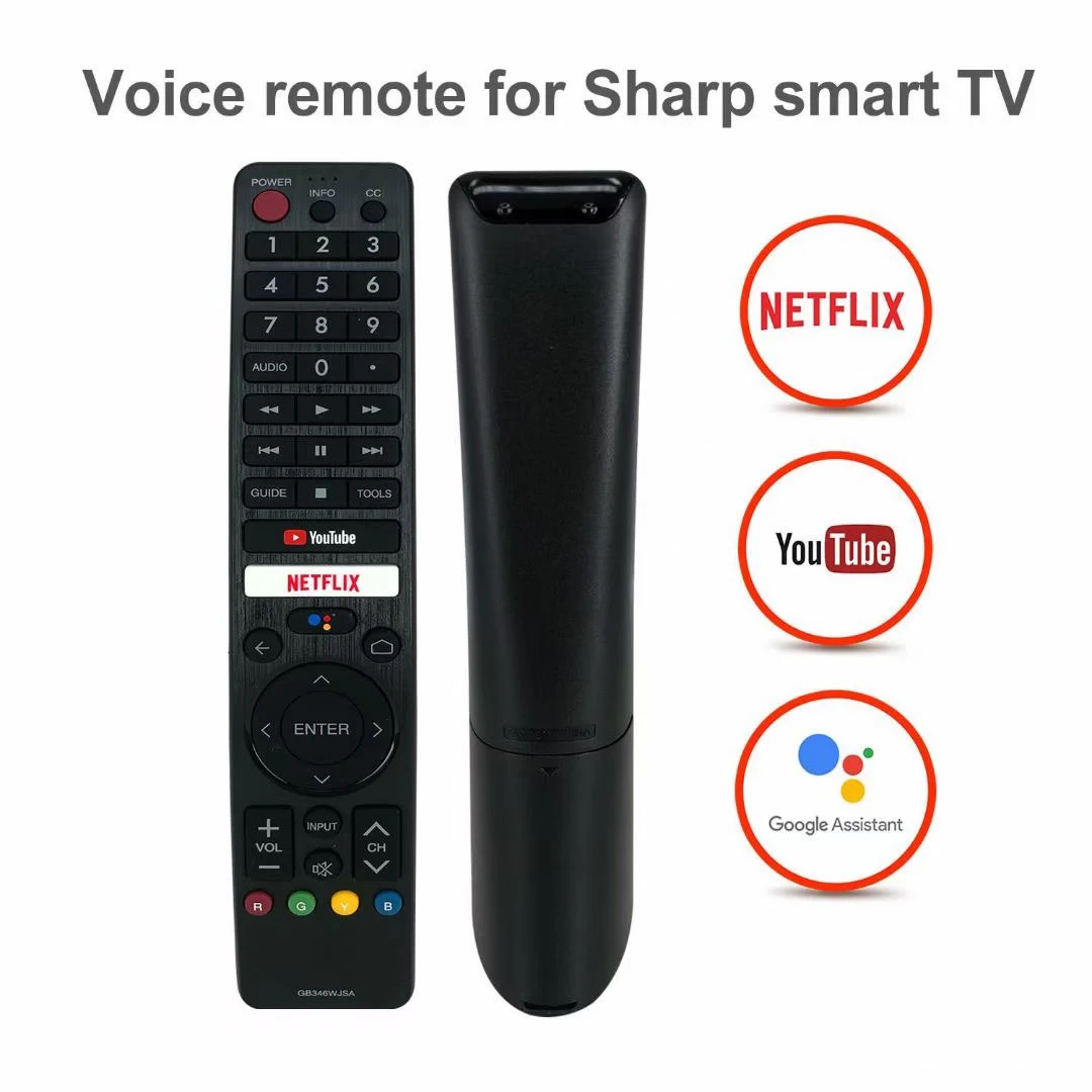 New GB346WJSA Voice Remote Control for Sharp AQUOS Smart LCD LED GB345WJSA GB336WJSA GB326WJSA 4T-C70BK2UD 4T-C60BK2UD