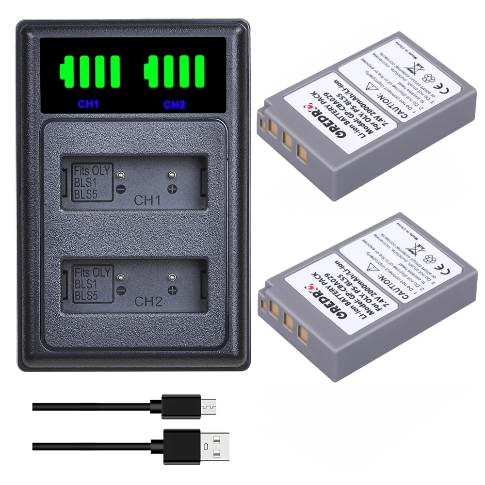 

Аккумулятор 2000 мАч для смартфонов Olympus с USB Type-C