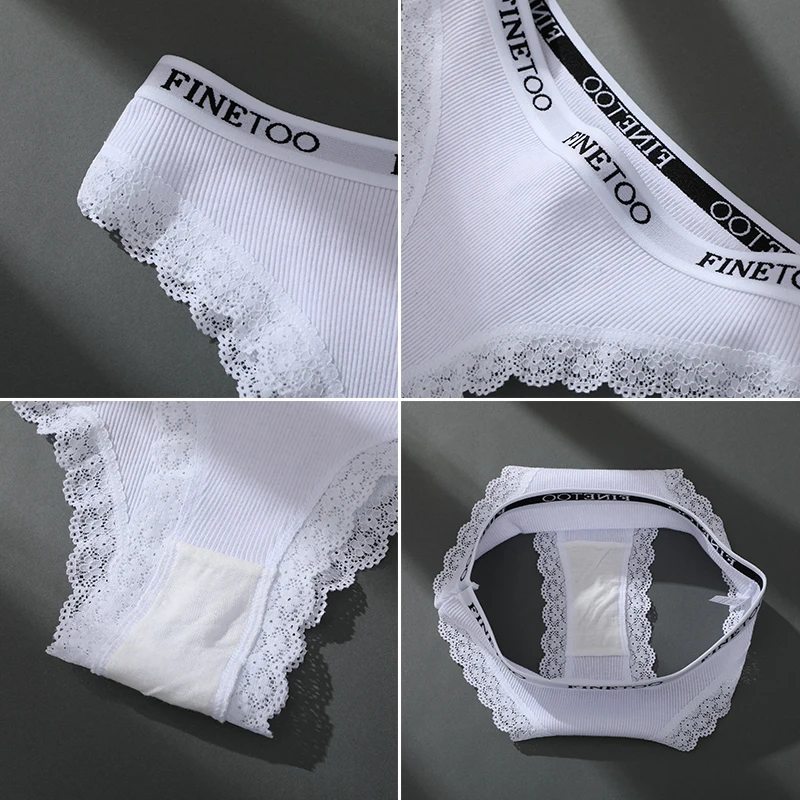 3PCS/SET Lace Panties Women\'s Underwear Cotton Panties Sexy Lingerie Female Briefs Low-Waist Panty Girl Intimate Underpants