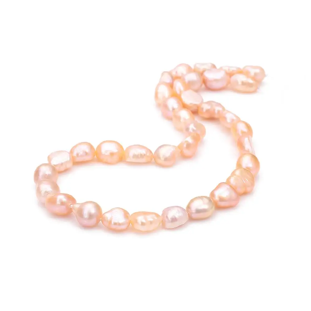 HMC Natural Freshwater Pearls Pink White Rice 4