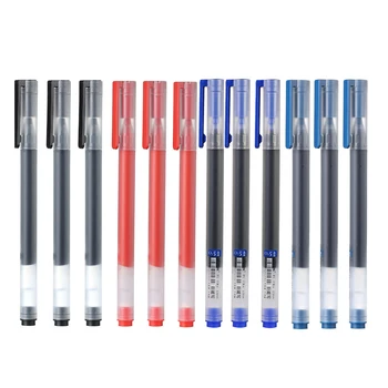 12/6Pc/Lot Gel Pen 0.5MM Ink Super Durable Sign Pens Caneta Pучка 1800M Writing Office Business School Stationery Tools Supplies