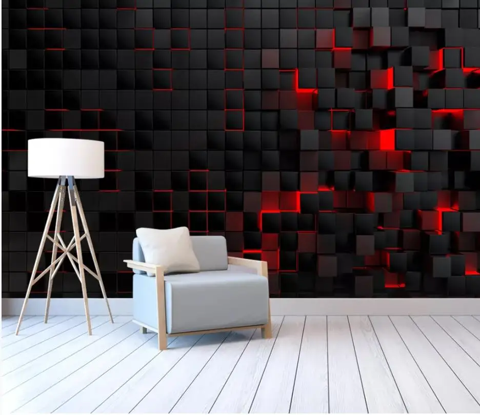 

Three-dimensional square 3d background wall mural 3d wallpaper 3d wall papers for tv backdrop