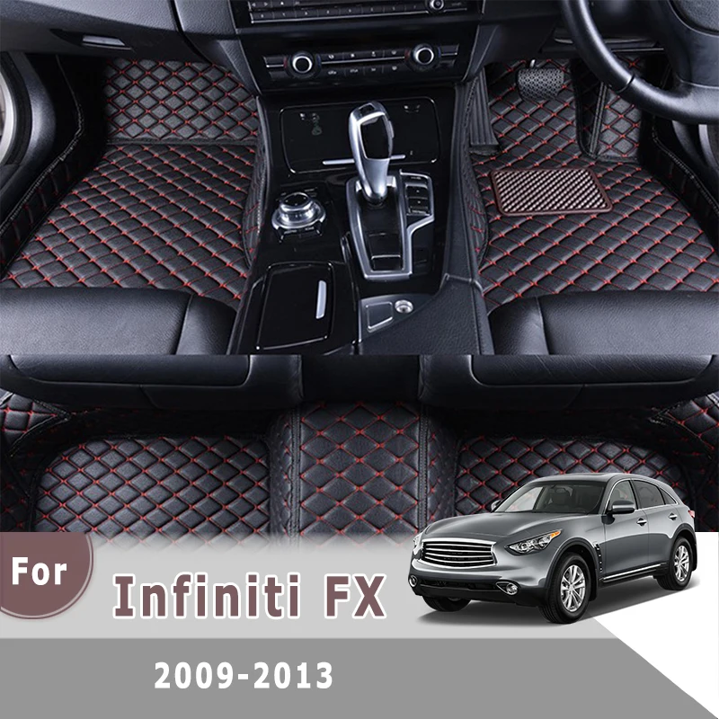 

Ковры RHD для Infiniti FX 2013 2012 2011 2010 2009, автомобильные коврики, индивидуальный Стайлинг, автомобильный водонепроницаемый коврик из искусственной кожи