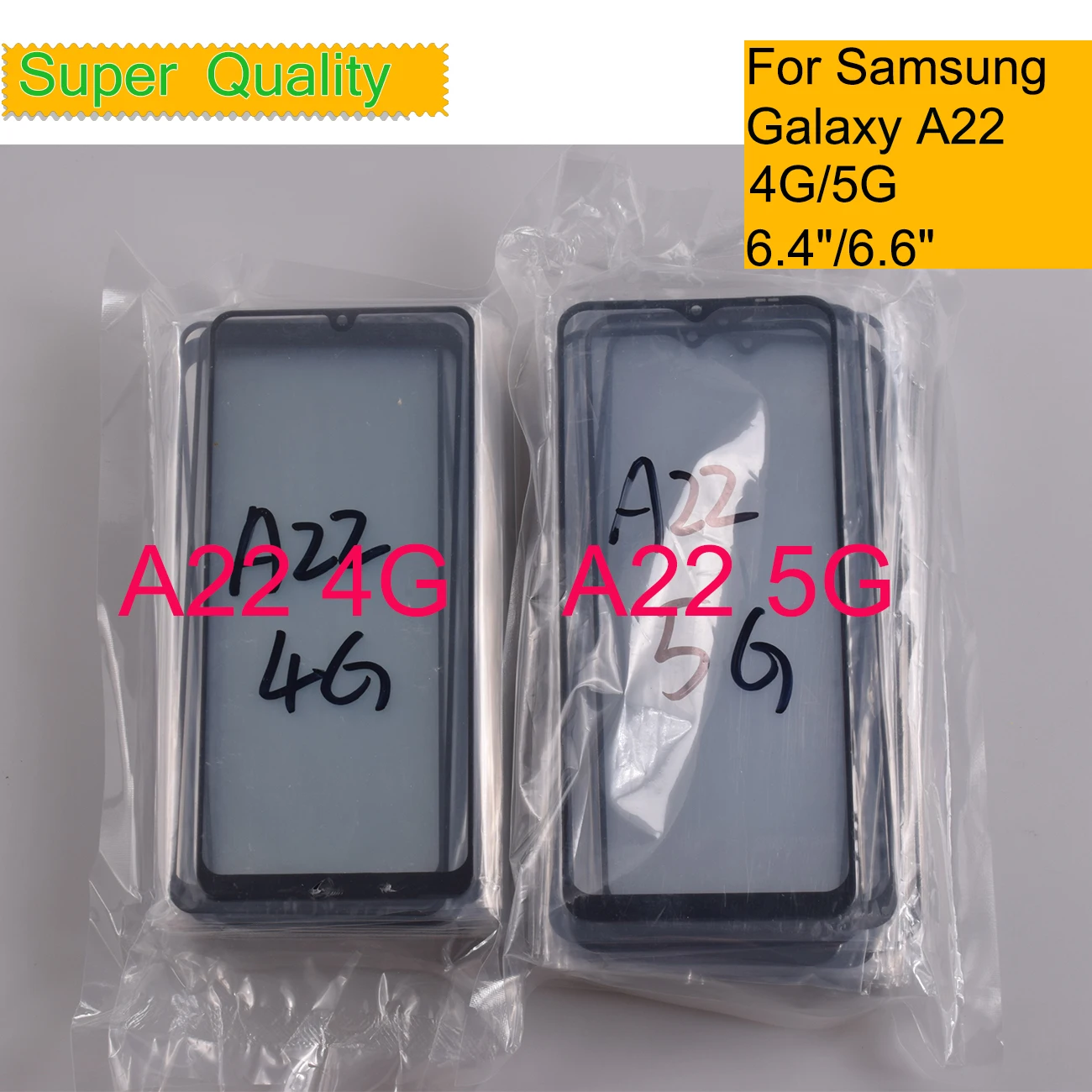 10Pcs/Lot For Samsung Galaxy A22 4G A225 Touch Screen Front Outer Glass Panel LCD Lens A22 5G A226 Glass With OCA Glue