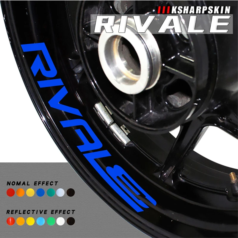 

Reflective motorcycle hub logo protection stickers decorative color decals waterproof film for MV AGUSTA RIVALE rivale