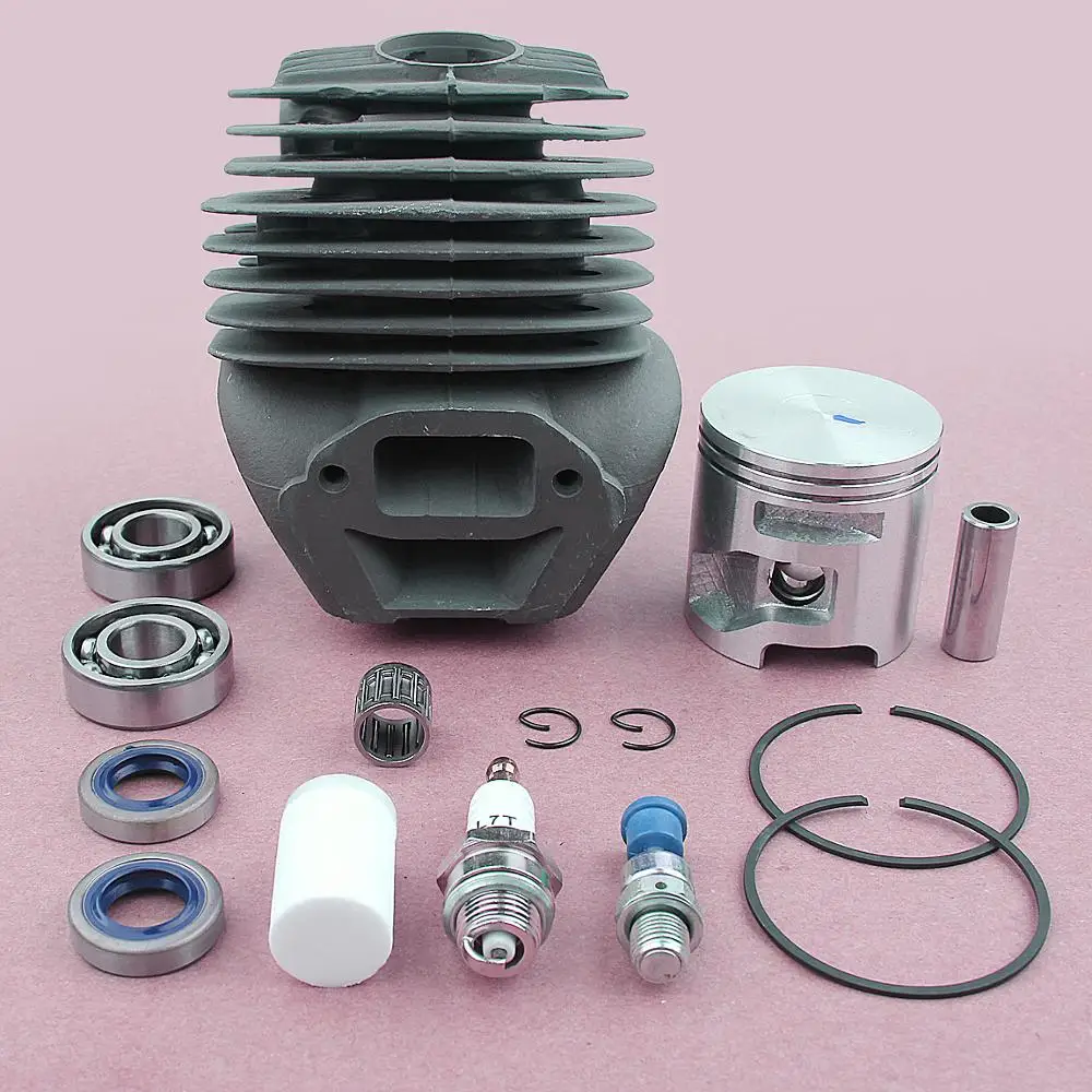 Chain saw 51mm Cylinder Piston Grooved Ball Bearing Kit For Husqvarna K750 K760 cutoff concrete saw Engine Motor Parts