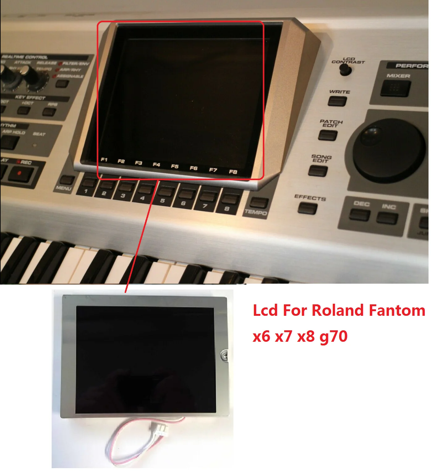 

ЖК-дисплей 5,7 дюйма для клавиатуры Roland Fantom X6 X7 X8 G70 для синтезатора Roland Fantom X7