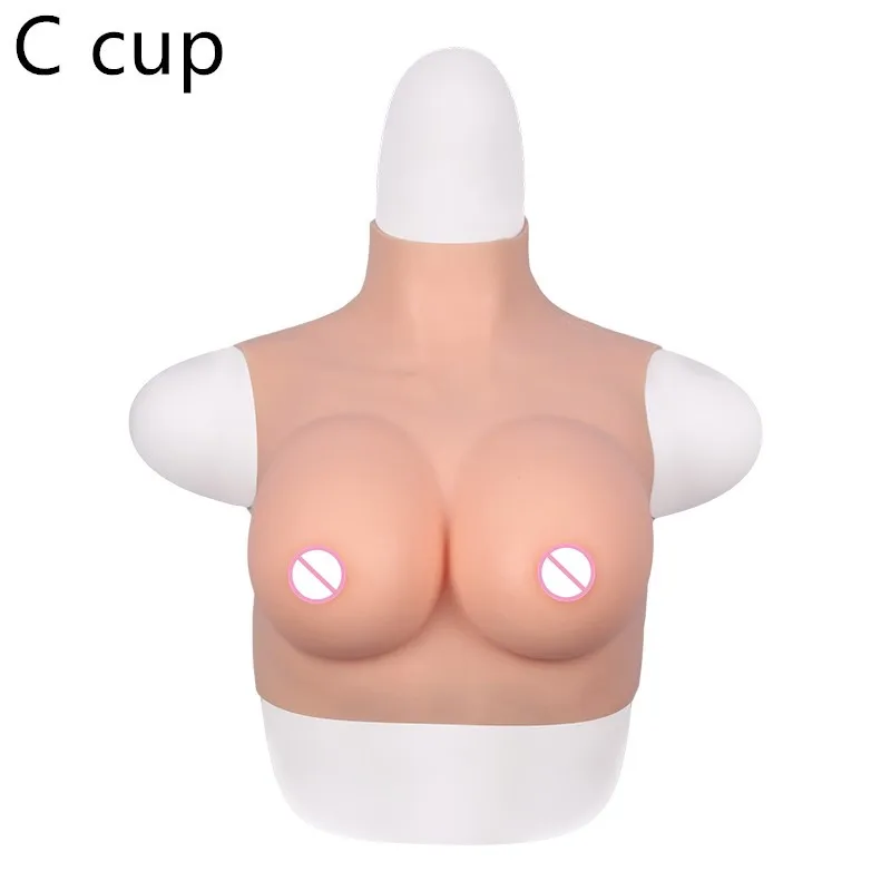 KnowU Big Tits C D F Cup Silicone Breast Forms Elastic Cotton Fake Boobs Transvestite Transgender Drag Queen Crossdresser