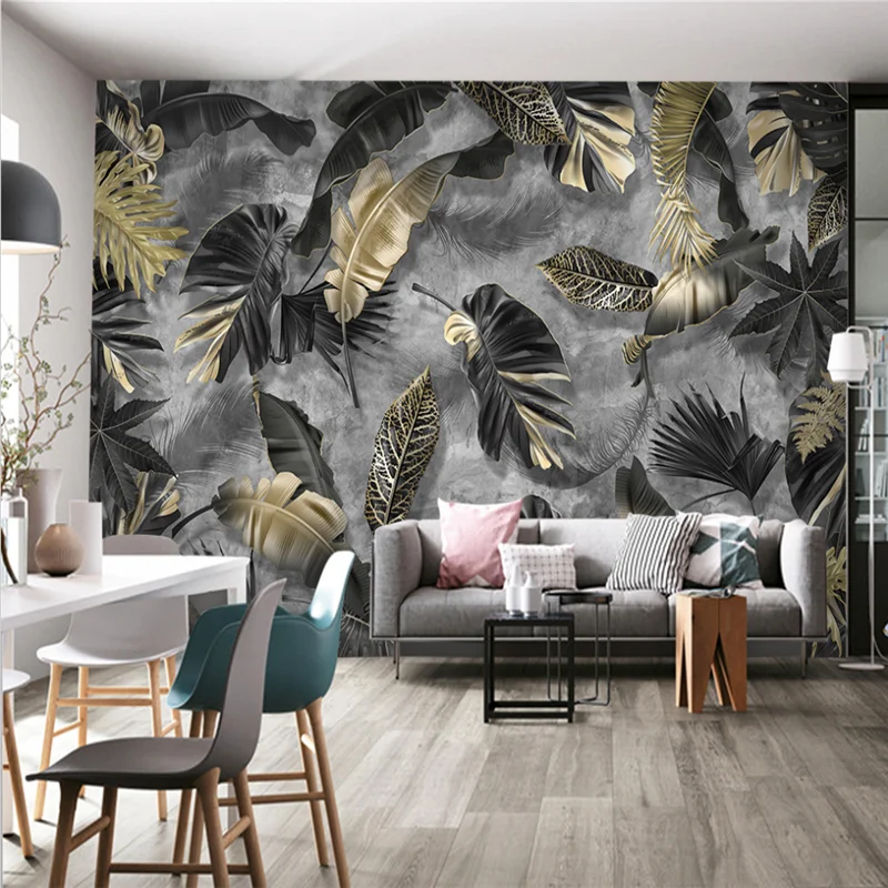 

beibehang Tropical plant leaf feather wallpapers for living room decoration mural wall papers home decor pastoral tv background