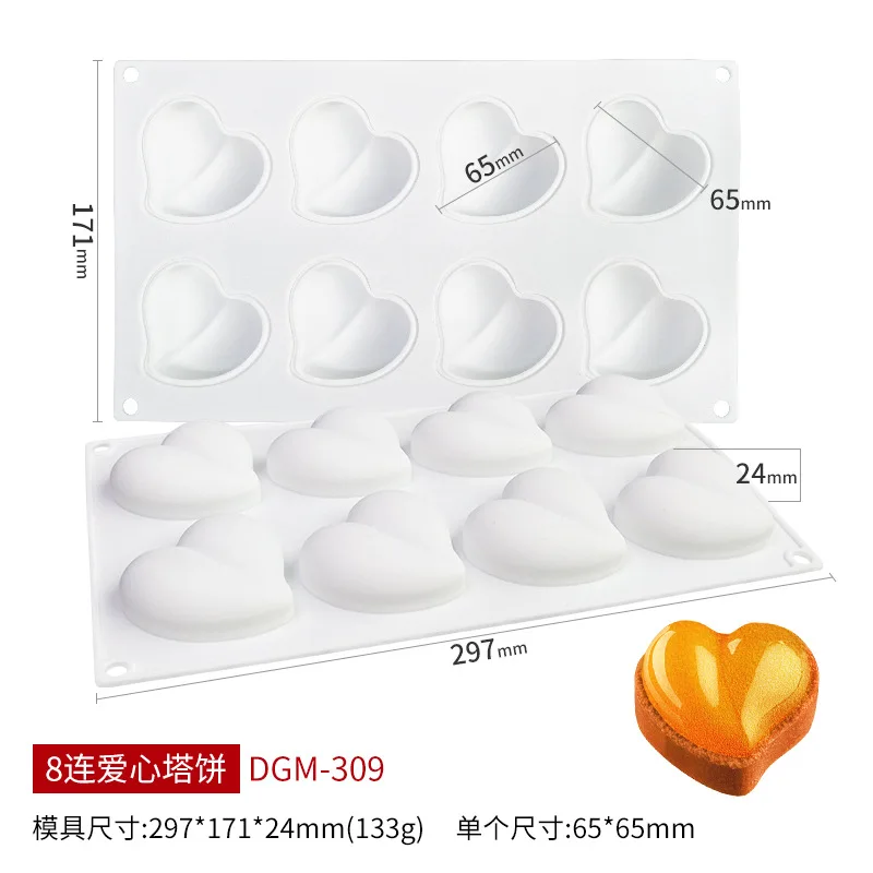 Multi- Shape Tart Silicone Cake Mold For Dessert Pastry Baking Mould Mousse Chocolate Pan Tartlet Cake Decoration