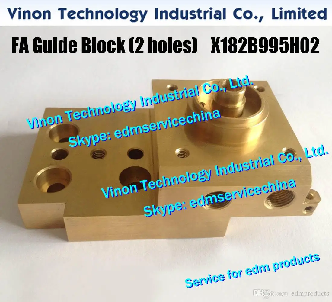 

X182B995H02 Lower Die Block with AF2 type 2-1/8" tap hole for Mitsubishi DWC-FA/RA series machines X182B684H01 (ME701B) Wire EDM