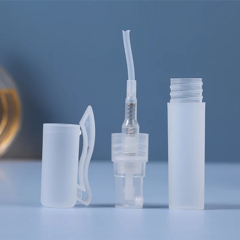 5 pz 5/8/10ml bottiglia di profumo di plastica vuota atomizzatore tubo Spray Mini viaggio bottiglia riutilizzabile penna di profumo