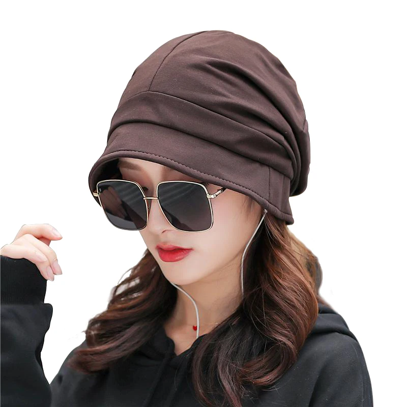 COKK Autumn Winter Womens Hats Beanie Turban Hat Female Bonnet Woman Baggy Cap Winter Hats For Women Windproof Ear Protect Gorro