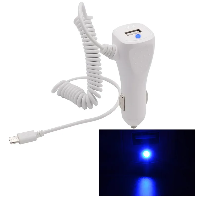 

DC12-24V Universally 2A Car Charger Cigarette Socket Lighter Vehicle DC12V-24V USB Charger Power Socket + Android charging line