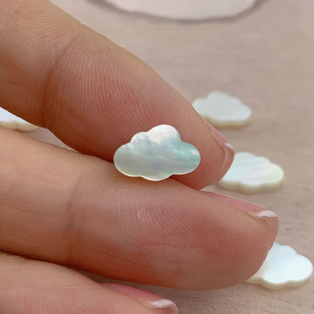 Natural White Mother of Pearl Shell Cloud Spacer Beads For diy Jewelry Making Bracelets Necklaces