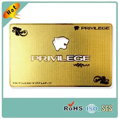 

Latest design personalized stainless steel edge gold metal business card for boss