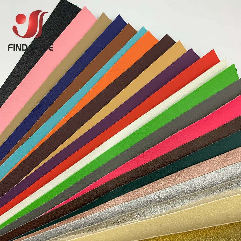 20x30cm Litchi PU Leather Fabric Faux Leather for Sewing Bags Garment Sofa Waterproof Synthetic Fabric DIY Bow Material Sheet