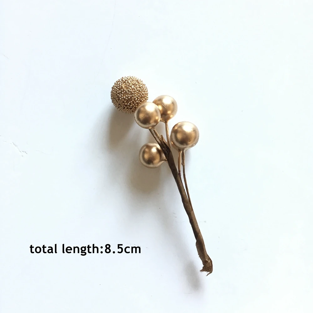 5/10/12Pcs Mini Künstliche Blume Obst Staubblätter Kirsche Weihnachten Kunststoff Perle Beeren für Hochzeit DIY Geschenk box Dekoriert Kranz – Detail 6