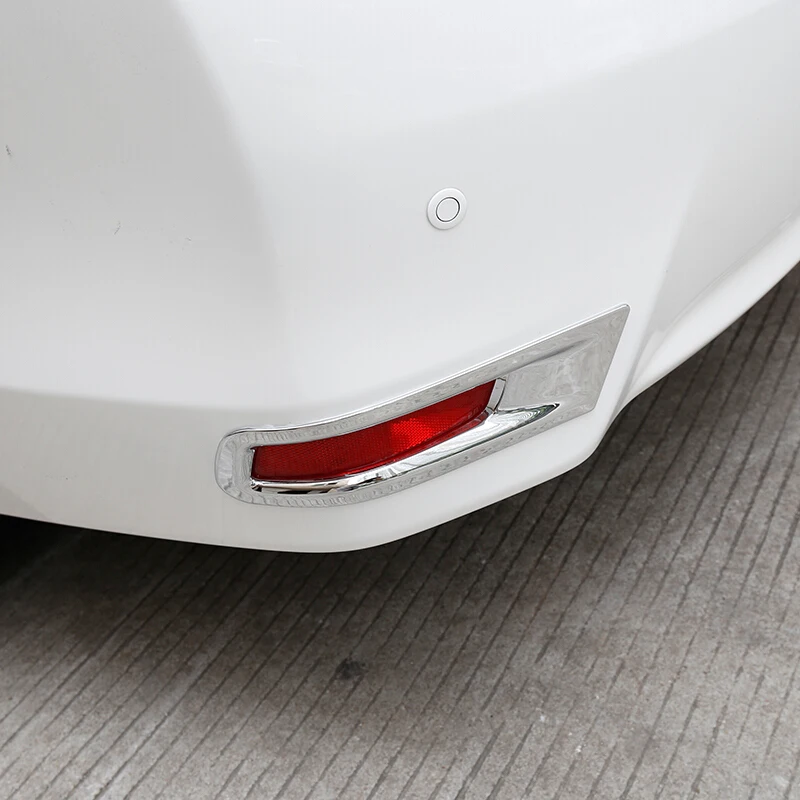 ABS Chrome For Toyota Corolla 2014 2015 2016 2017 Accessories Car Rear Fog Light Cover Lamp Bazel Trim Sticker Styling 2Pcs
