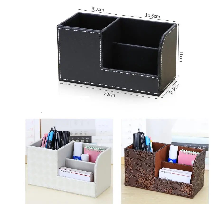 حافظة جلدية متعددة الوظائف لأحمر الشفاه والحواجب وفرشاة الرموش وحامل القلم وطلاء الأظافر ومنظم المكياج #2