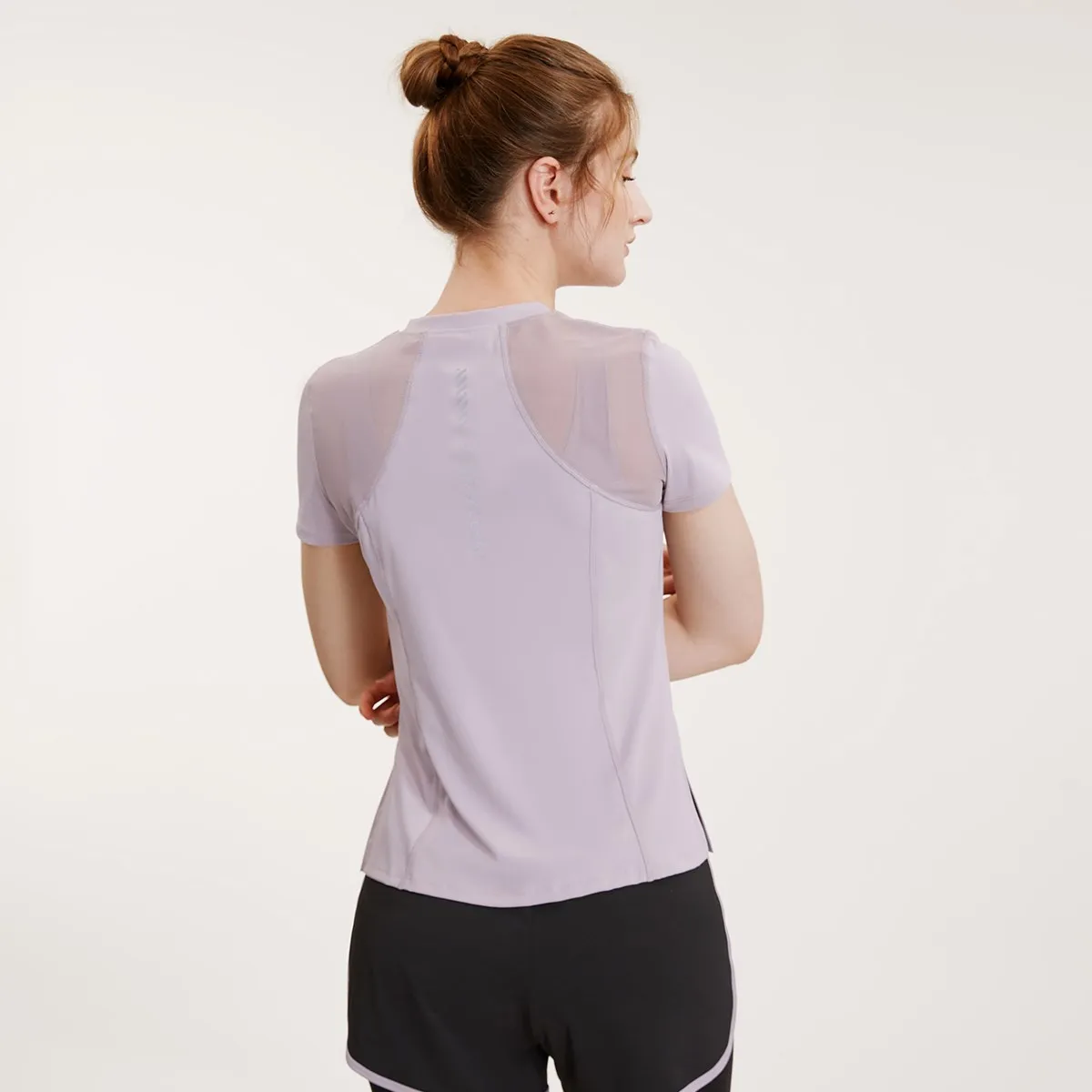 

Women Fitness Yoga Shirt Loose Running Training T-shirt Sports Gym Activewear Running Workout Tops Mesh Yoga Clothing Woman