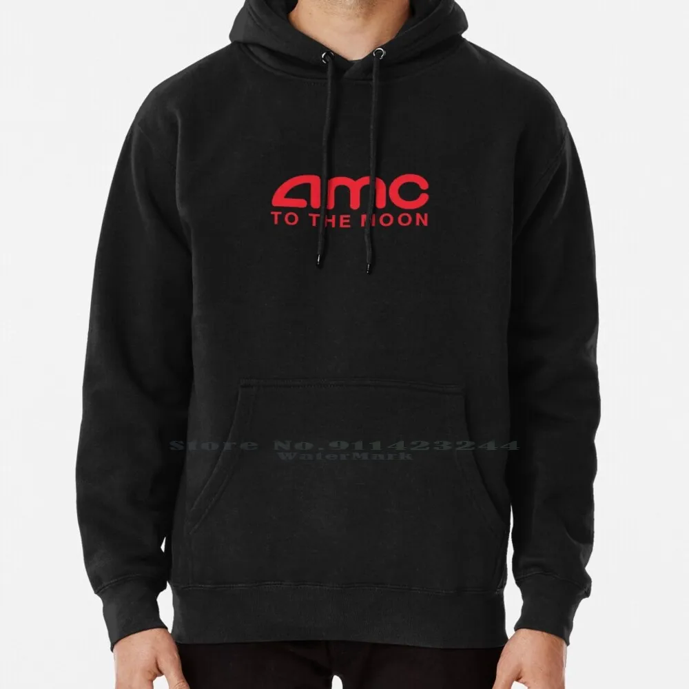 Amc To The Moon Parody Stocks Investor Hoodie Sweater 6xl Cotton Amc Entertainment Theatres Cinema Apes Gorilla Monkey Gme