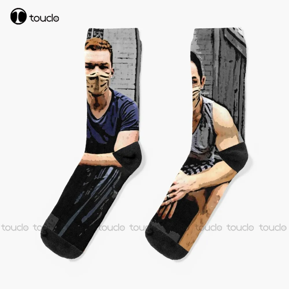 On The Porch Gallavich Ian Gallagher Shameless Socks Running Socks Personalized Custom Unisex Adult Teen Youth Socks Fashion New