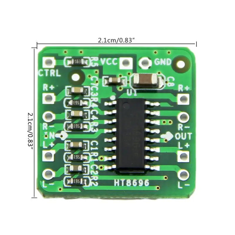Placa amplificador diferencial HT8696, amplificador potencia Digital Clase D, 2x10W