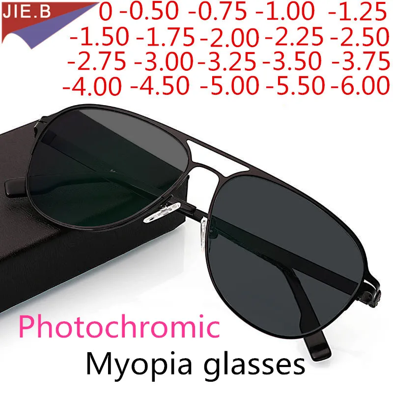 

2020 New Fashion Men's And Women's Solar Photochromic Myopia Glasses Optical Myopia Prescription Glasses Frame